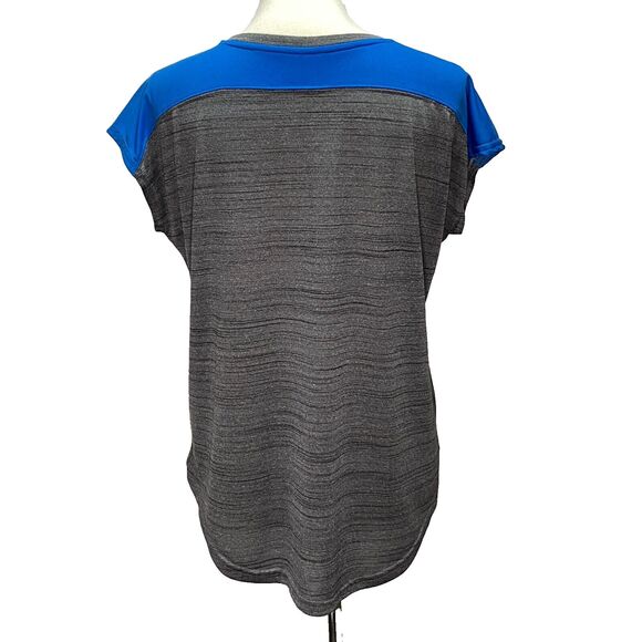 Dallas Cowboys Womens T Shirt Top M Gray Blue NFL Football Lightweight Active - Picture 3 of 7